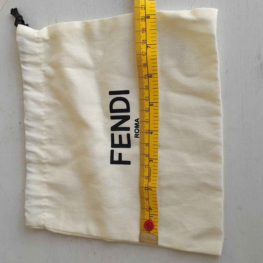 Fendi Cream Drawstring Pouch - Picture 3 of 6